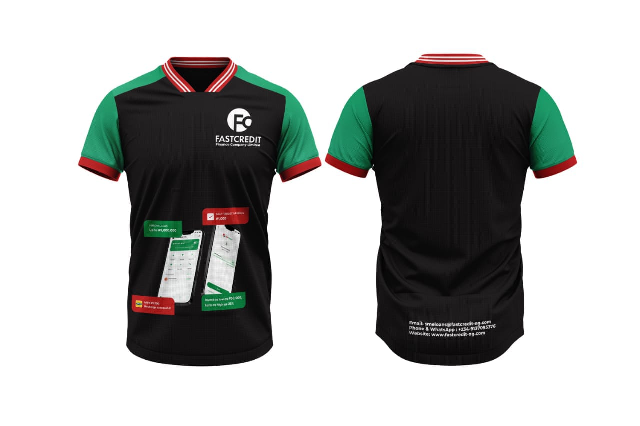 FastCredit Jersey — Black — Branding