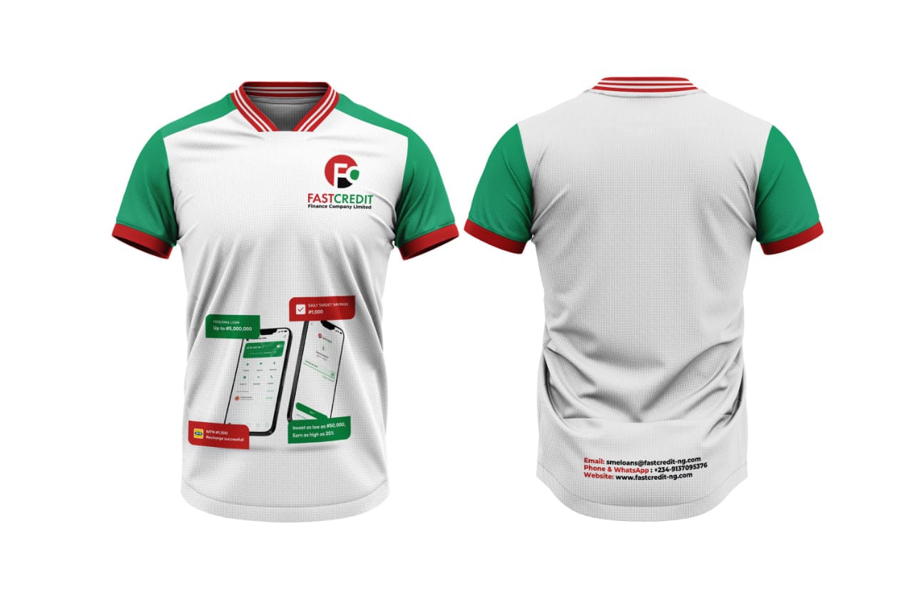 FastCredit Jersey — White — Branding